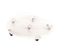 Plateau rond en acrylique Transparent, chauffage et refroidissement de la climatisation, support inférieur, purificateur, Base chauffante