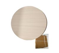 Plateau rond en bois de 30,5 cm, pour table basse, 12 mm d'épaisseur, couleur noyer rouge, grain de bois clair, parfait pour petit bureau ou comptoir