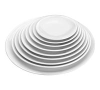 Plateau rond en mélamine Lacor 355x32 mm Blanc TU