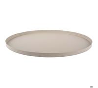 Plateau rond en métal Tray 39.5 cm gris foncé