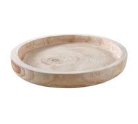 Plateau rond en paulownia Diamètre 35 cm