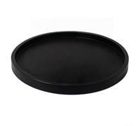 Plateau rond en silicone pour salle de bain, 27 x 27 x 2 cm, distributeur de savon et organisateur de rangement, antidérapant et passe au lave-vaisselle, design moderne incassable pour salle de bain
