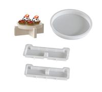 Plateau rond en silicone souple - Accessoire adapté pour les cafés, les événements familiaux et les services de restauration
