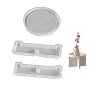 Plateau rond en silicone souple et sûr - Accessoire adapté pour les cafés, les événements familiaux et les services de restauration, décoration de la maison
