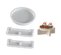 Plateau rond en silicone souple et sûr - Accessoire idéal pour les cafés, les événements familiaux et les services de restauration