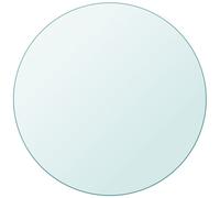 vidaXL Dessus de table ronde en verre trempé 600 mm