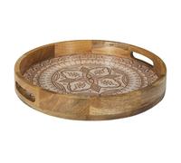 PLATEAU ROND MANGUIER DUNE TERRACOTTA D35