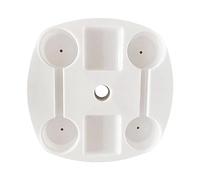 Plateau rond pour parasol de plage avec 4 porte-gobelets pour jardin, piscine, camping, pique-nique, support portable pour boissons pour collations