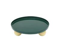 Plateau rond Present Time Double Funky Vert 25x6,5x5x25 cm