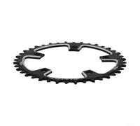 Plateau rond simple pour vélo de route 110bcd 5 boulons étroit large en alliage CNC 9 10 11 vitesses Noir 38T (38T)