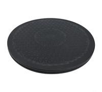 Plateau rotatif à 360° en ABS avec roulement à billes, noir, plateau rotatif robuste pour moniteur et écran, charge maximale 100 kg, pour atelier et présentation (30 cm)