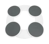 Plateau Rotatif, Assiette de Service Ronde pour Comptoir de Cuisine, Rail Coulissant Manuel, Plateau Tournant de Table de Salle à Manger Réutilisable avec Rotation à 360 Degrés