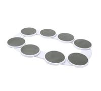 Plateau rotatif de bureau, table de salle à manger de cuisine, support de rangement rotatif, portable, accès facile, plateau tournant pour la maison, blanc