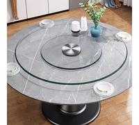 Plateau Rotatif De Cuisine Lazy Susan En Verre for Table À Manger, Plateau Tournant Rond Transparent Lazy Susan, Verre Trempé Antidéflagrant 60cm/24in