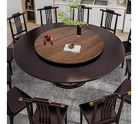 Plateau Rotatif En Bois Rond, Grand Plateau Tournant De Table À Manger, Plaque De Service Rotative, Assiette De Service Rotative, Roulement Silencieux, Table De Jardin ( Color : D , Size : 90cm-36in )