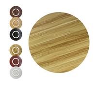 Plateau Rotatif En Bois Rond Plateau Tournant Lazy Susan De Table À Manger | Assiette De Service Rotative Silencieux Plateau Pivotant À Rotation Pour Banquets Centre De Table(Light walnut,90cm/36in)