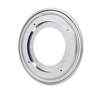 - & Plateau Rotatif Noir à 360 Degrés Résistant à la Rouille doté de Roulements de Plateau Tournant à Carrousel à Billes en Métal pour Tabourets de Bar, Chaises, Tabourets (24cm/9.4in)