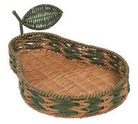 Plateau rotin poire - Amadeus - Beige - Rotin BEIGE G