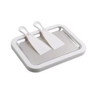 Plateau roulé - Dessert froid avec grattoirs, planche de création de mélanges, machine à friandises glacées à à la main, feuille de refroidissement facile à étaler pour desserts artisanaux |