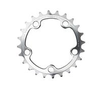 Plateau route 5bra 24dts diam 74 triple interieur argent alu 7075 ta zelito type shimano 9-10v. Argent G