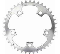 Plateau route 5bra 40dts d.110 compact exterieur argent alu 7075 ta zephyr type shimano 9-10v. Argent G