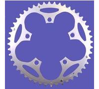 Plateau route 5bra 46dts d.110 compact exterieur dural argent stronglight type shimano Argent G