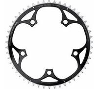 Plateau route 5bra 51dts d.130 exterieur noir alu 7075 ta alize type shimano 9-10v. noir G