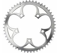 Plateau route 5bra 51dts diam 110 compact exterieur argent alu 7075 ta zephyr type shimano 9-10v. Argent G