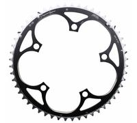 Miche Plateau extérieur Supertype 52 dents 130 BCD Shimano 5 branches Noir/Argent 9/10 vitesses