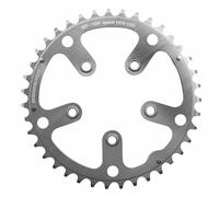 Plateau route 5bra d.130 stronglight 39dts porteur argent d.74 alu 7075 type shi