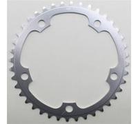 Plateau route 5bra d.130 stronglight dural 40dts interieur argent type shimano 8-9v. Argent G
