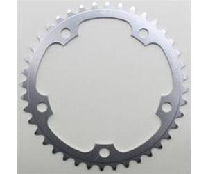 Plateau route 5bra d.130 stronglight dural 40dts interieur argent type shimano 8-9v. Argent G