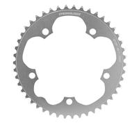 Plateau route 5bra d.130 stronglight dural 46dts argent type shimano 8-9v.