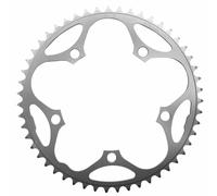Plateau route 5bra d.130 stronglight dural 51dts argent type shimano 8-9v.