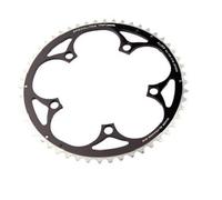 Plateau route 5bra 52dts d.130 exterieur noir alu 7075 ta alize type shimano 9-10v.