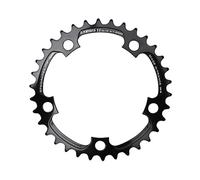 Autre pièce détachée vélo GENERIQUE Plateau route 5bra 30dts d.74 triple interieur noir alu 7075 ta zelito type shimano 9-10v.