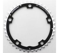 Plateau route 5bra triple 39dts d.130 milieu noir alu 7075 type shimano 9-10v.