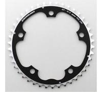 Plateau Route 5bra Triple 42dts D.130 Milieu Noir Alu 7075 Stronglight Type Shimano 9-10v. Multicolore