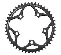 Plateau route 5bra d.110 stronglight 46dts exterieur noir alu 7075 type shimano