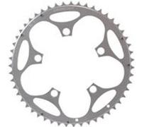 Plateau route diam 110 exter 51dts argent alu 5083 strong 10/9v. 5 branches Argent G