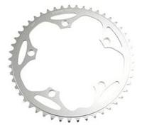 Plateau route diam 130 exter 48dts argent alu 5083 strong 8/9/10v. 5 branches Argent G