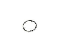 Plateau route diam 130 inter 39dts noir alu cnc
