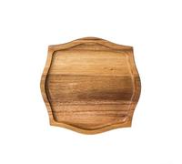 Plateau rustique en bois pour dessert, thé ou collation - Planche à soucoupe en bois naturel, 20 cm x 20 cm et 25 cm x 25 cm, taille S,