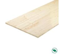 Plateau sapin massif lamellé collé abouté 2500 x 800 x 38 mm - PEFC 70% FORESTEA Dimensions : 2500 mm x 800 mm x 38 mm