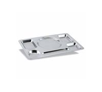 Plateau Self Service en Acier Inox 6 Compartiments Pujadas