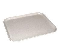 Olympia Kristallon Rundes Tablett Anti-Rutsch Fibre de Verre Schwarz - 406mm 16"