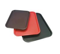 Plateau self-service et snack - Aps - Rouge - 45 x 35 5 cm - Polypropylène - Rectangulaire
