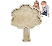 Plateau sensoriel en Bois - Planche sensorielle à Motif Unique en Bois | Toys d'apprentissage et Aides pédagogiques, favorise Le développement sensoriel du Plateau sensoriel Plateau sensori