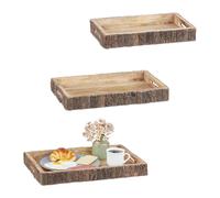 Plateau service Plateau lot 3 Plateau dejeuner Plateau set rectangle