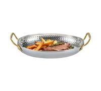 Plateau Service Thermorésistant Compatible Micro-ondes Pour Viande Poisson | Design Ovale Acier Inoxydable Chauffe Uniforme Pour Cuisson Viande Poisson Partagée